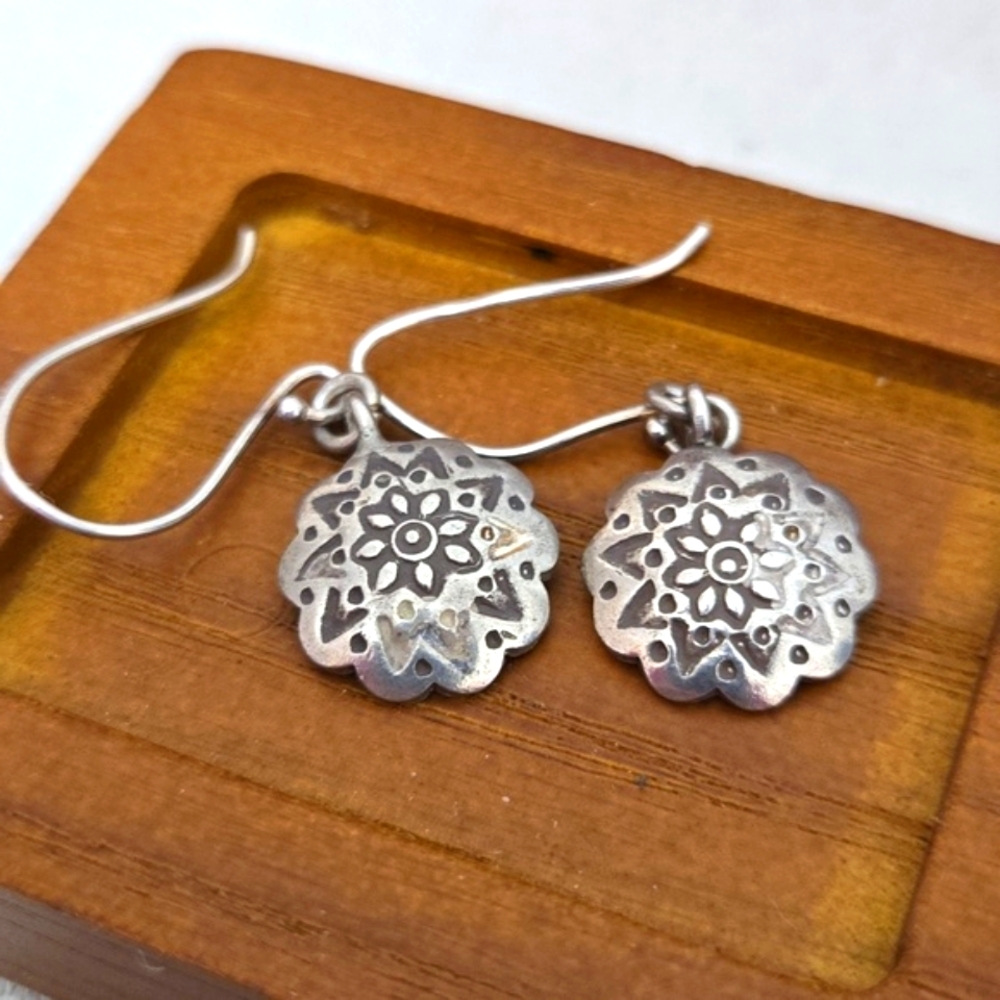 Sterling Silver Earrings - Picture 2 of 3